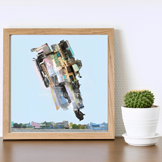 Framed  posters art designs on a wall - painting for sale